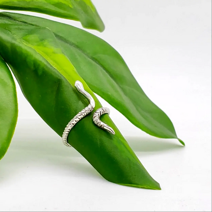 Sterling Silver Serpent Wrap Ring