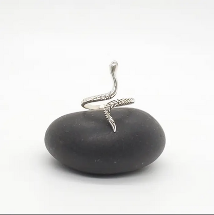 Sterling Silver Serpent Wrap Ring