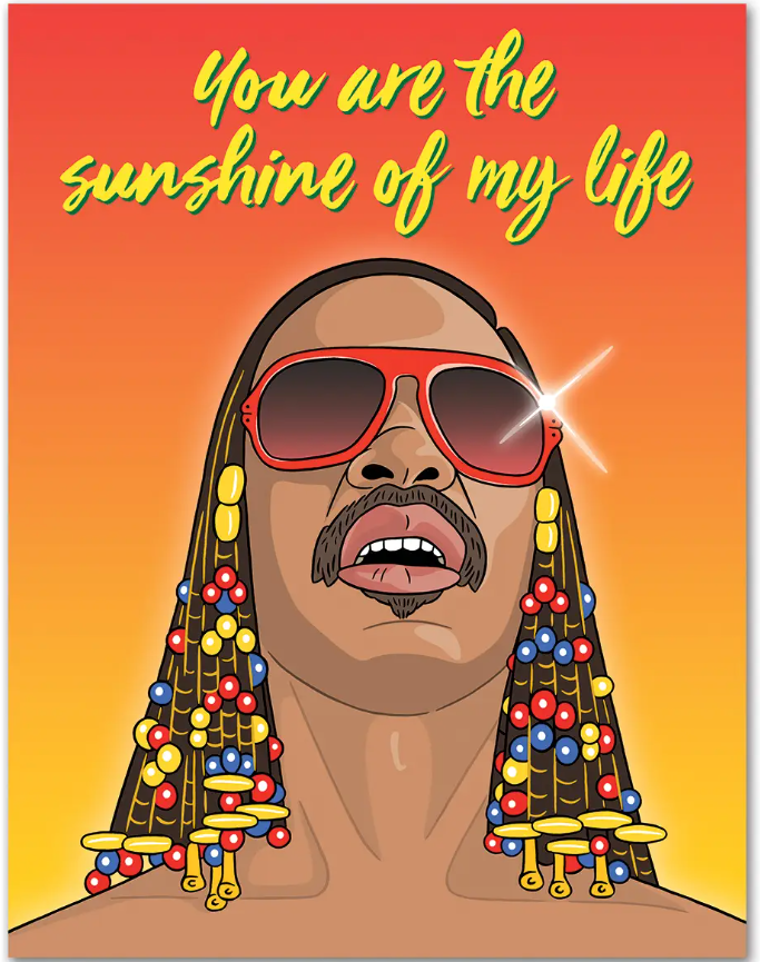 Stevie Wonder Sunshine of My Life Card
