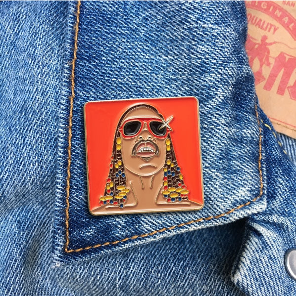 Stevie Wonder Pin