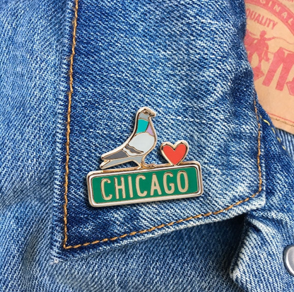 The Found | Chicago Pigeon Pin