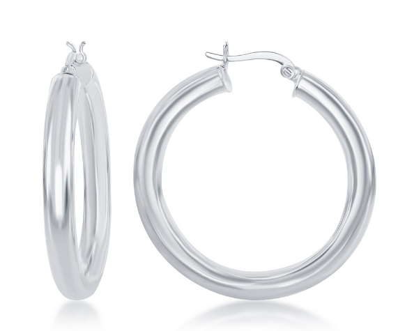 High-Polished Hoop Earrings | SE-525
