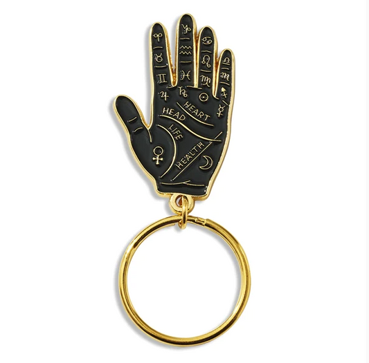 Palm Reading Hand Keychain