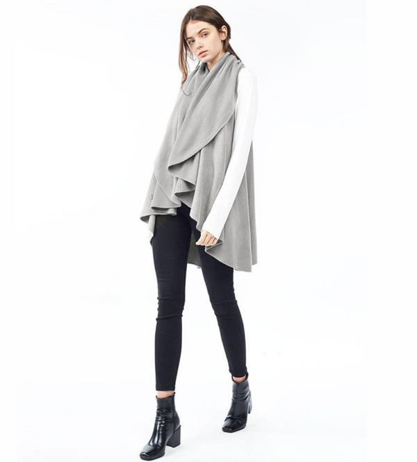 Epretty | Draped Shawl Vest Poncho