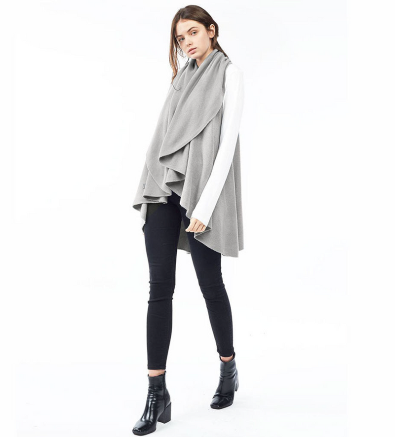 Epretty | Draped Shawl Vest Poncho