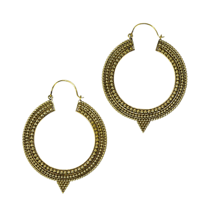 Baizaar | Tribal Pointed Hoop Baizaar Earrings