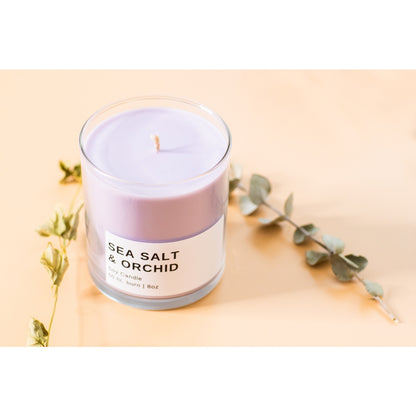Sea Salt & Orchid Pastel Soy Candle