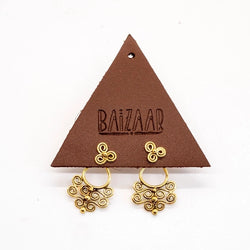 EJ021B| Spiral Ear Jacket - Brass