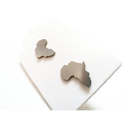 Holey Moley Accessories | Tiny Stainless Steel Africa Earrings