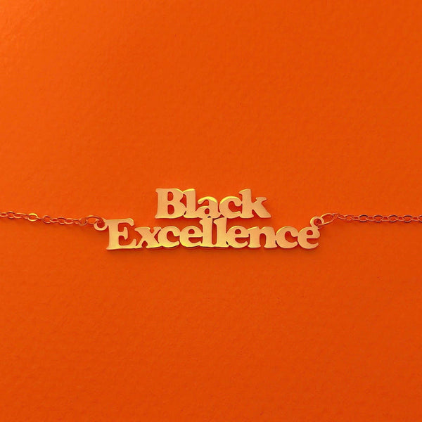 Black Excellence Gold Plated Necklace