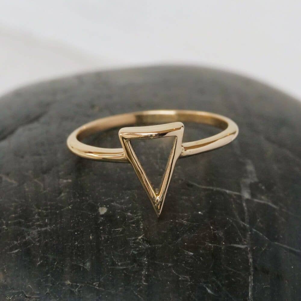 Baizaar | Brass Open Triangle Ring