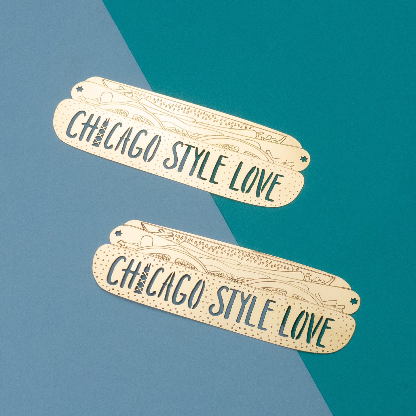Chicago Style Hotdog Bookmark