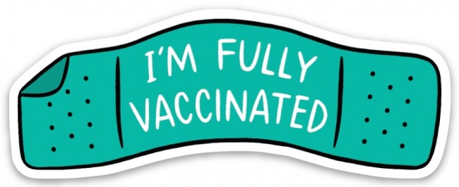 Vaccination Bandaid Die Cut Sticker