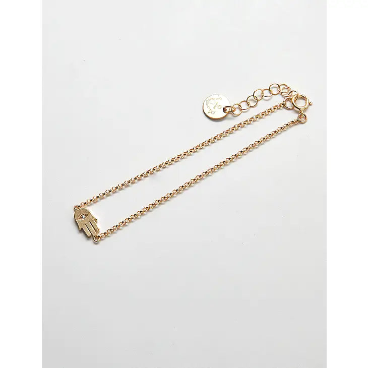 Hamsa Hand Bracelet - Gold