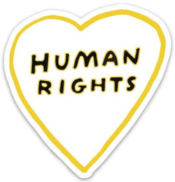 Human Rights Die Cut Sticker