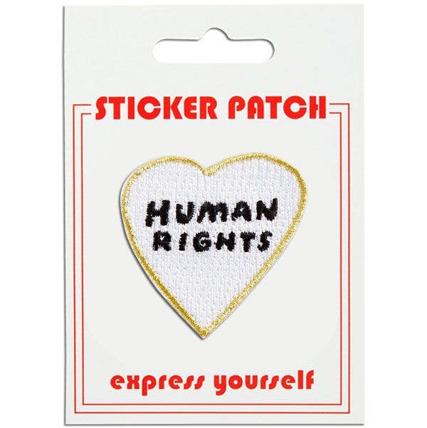 Human Rights Heart Sticker Patch