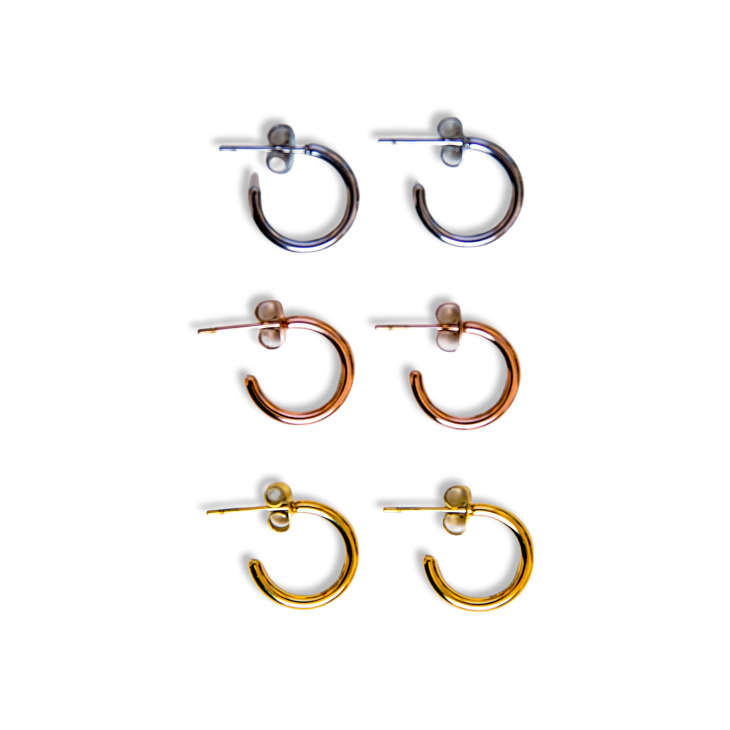 | TSR Stainless Steel | Small Slim Hoop Earrings