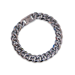 | TSR Stainless Steel | 7” Stainless Steel Cuban Bracelet / Silver