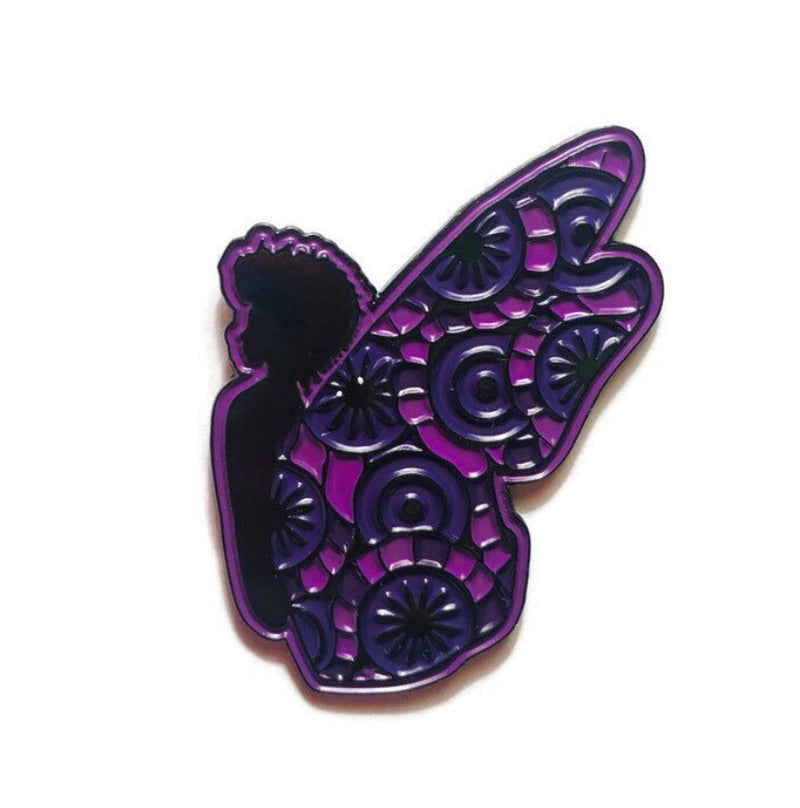Black Butterfly Soft Enamel Pin