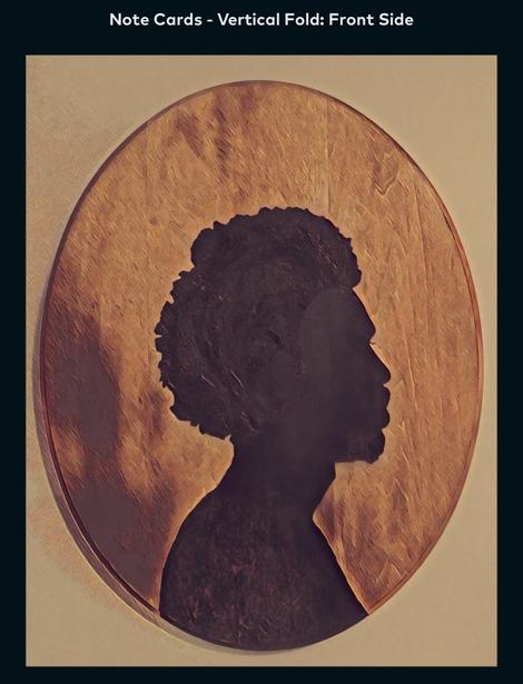 Afro Cameo Silhouette Card