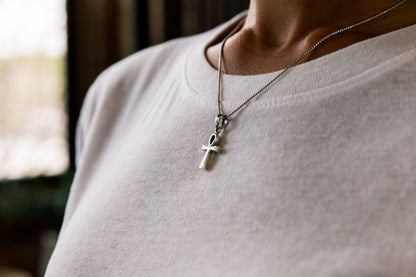 Sterling Silver Egyptian Ankh Necklace