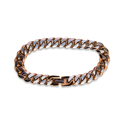 | TSR Stainless Steel | Stainless Steel Cuban 7" Bracelet - Rose Gold Plated
