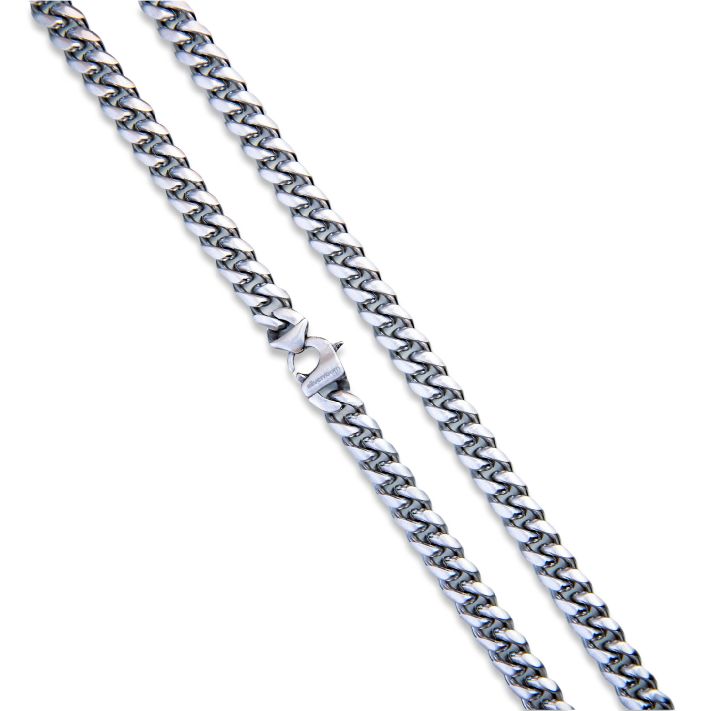 | TSR Stainless Steel | Stainless Steel Curb Chain Necklace - 22” Length / Silver
