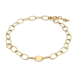 Sahani Chain Link Necklace - Gold Plated