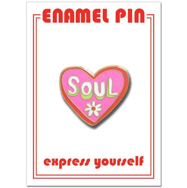 Soul Flower Heart Pin