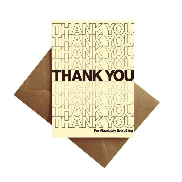 Thank You for Everything Card