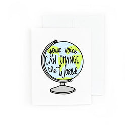 Your Voice Can Change World Card